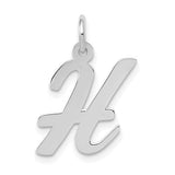 14k-white-gold-medium-script-letter-h-initial-charm-SolomonJeweler-Wichita-KS-CustomJewelry