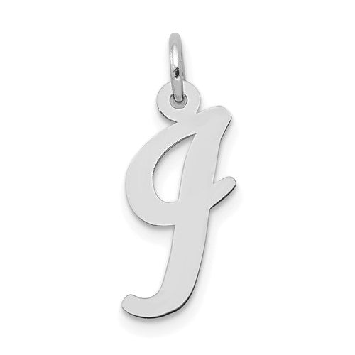 14k-white-gold-medium-script-letter-i-initial-charm-SolomonJeweler-Wichita-KS-CustomJewelry