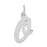 14k-white-gold-medium-script-letter-o-initial-charm-SolomonJeweler-Wichita-KS-CustomJewelry