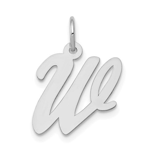 14k-white-gold-medium-script-letter-w-initial-charm-SolomonJeweler-Wichita-KS-CustomJewelry