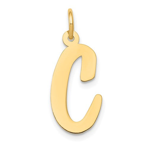 14k-large-script-letter-c-initial-charm-SolomonJeweler-Wichita-KS-CustomJewelry