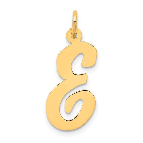14k-large-script-letter-e-initial-charm-SolomonJeweler-Wichita-KS-CustomJewelry