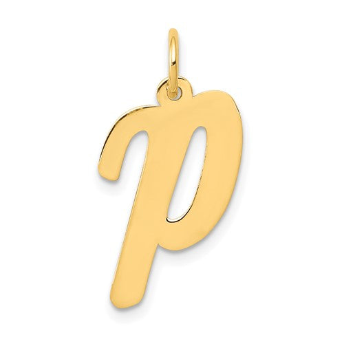14k-large-script-letter-p-initial-charm-SolomonJeweler-Wichita-KS-CustomJewelry