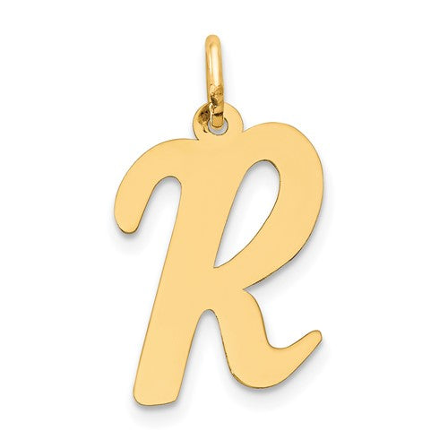 14k-large-script-letter-r-initial-charm-SolomonJeweler-Wichita-KS-CustomJewelry