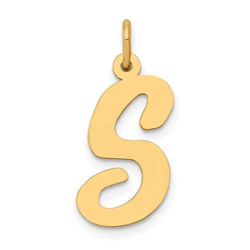 14k-large-script-letter-s-initial-charm-SolomonJeweler-Wichita-KS-CustomJewelry