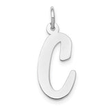 14k-white-gold-large-script-letter-c-initial-charm-SolomonJeweler-Wichita-KS-CustomJewelry