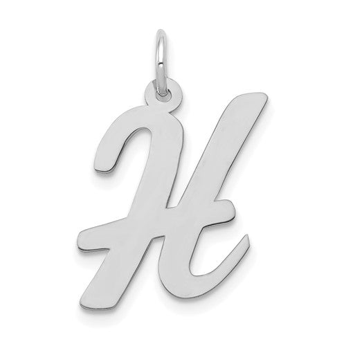 14k-white-gold-large-script-letter-h-initial-charm-SolomonJeweler-Wichita-KS-CustomJewelry