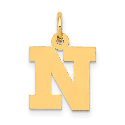 14k-small-block-letter-n-initial-charm-SolomonJeweler-Wichita-KS-CustomJewelry