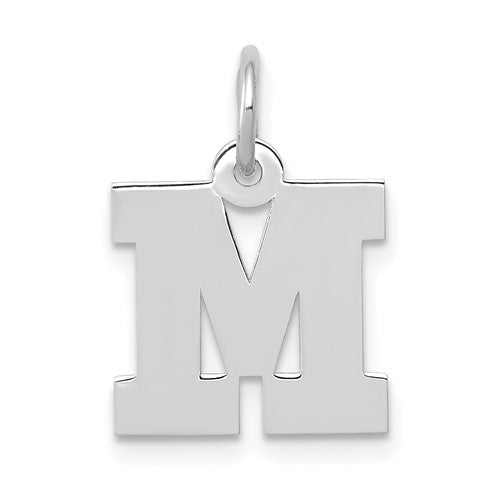 14kw-small-block-letter-m-initial-charm-SolomonJeweler-Wichita-KS-CustomJewelry