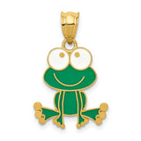 14k-green-and-white-enameled-frog-SolomonJeweler-Wichita-KS-CustomJewelry