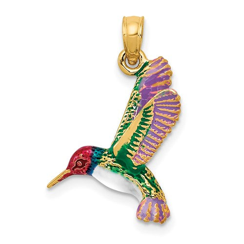 14k-enameled-3d-hummingbird-pendant-SolomonJeweler-Wichita-KS-CustomJewelry
