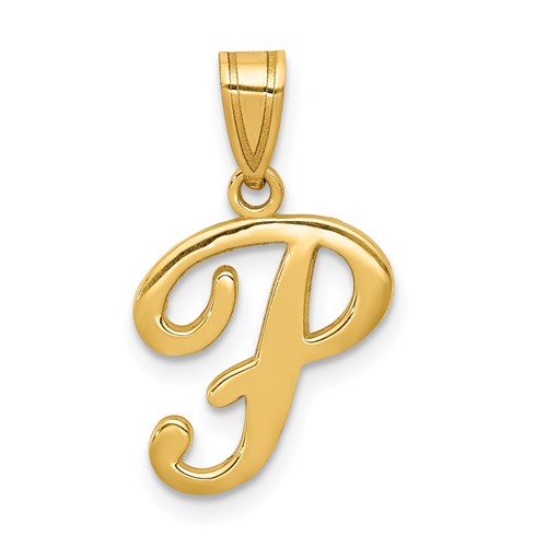 14ky-script-letter-p-initial-pendant-SolomonJeweler-Wichita-KS-CustomJewelry