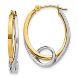 14k-two-tone-oval-loop-hoop-earrings-SolomonJeweler-Wichita-KS-CustomJewelry