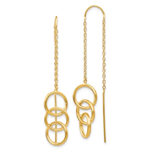 14k-triple-circle-threader-earrings-SolomonJeweler-Wichita-KS-CustomJewelry