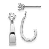 14k-white-gold-j-hoop-w-cz-earring-jacket-SolomonJeweler-Wichita-KS-CustomJewelry
