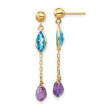 14k-amethyst-and-blue-topaz-post-earrings-SolomonJeweler-Wichita-KS-CustomJewelry