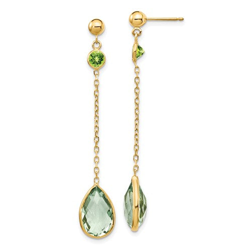 14k-peridot-and-green-quartz-post-earrings-SolomonJeweler-Wichita-KS-CustomJewelry