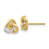 14k-rhodium-trinity-knot-earrings-SolomonJeweler-Wichita-KS-CustomJewelry