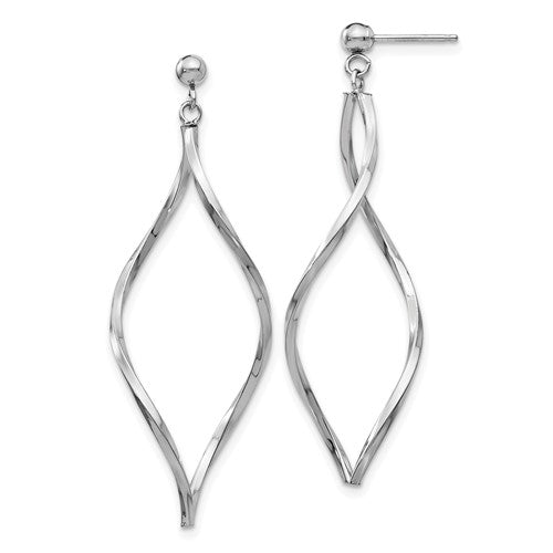 14k-white-gold-twisted-post-dangle-earrings-SolomonJeweler-Wichita-KS-CustomJewelry