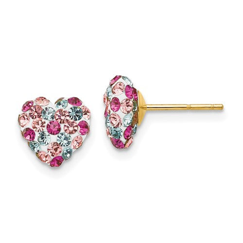 14k-post-multi-colored-8mm-crystal-heart-earrings-SolomonJeweler-Wichita-KS-CustomJewelry