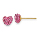 14k-post-rose-crystal-6mm-heart-earrings-SolomonJeweler-Wichita-KS-CustomJewelry