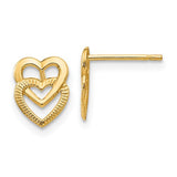 14k-yellow-gold-polished-double-heart-post-earrings-SolomonJeweler-Wichita-KS-CustomJewelry