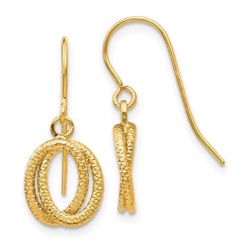 14k-gold-textured-fancy-dangle-earrings-SolomonJeweler-Wichita-KS-CustomJewelry