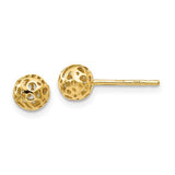 14k-yellow-gold-small-fancy-ball-post-earrings-SolomonJeweler-Wichita-KS-CustomJewelry
