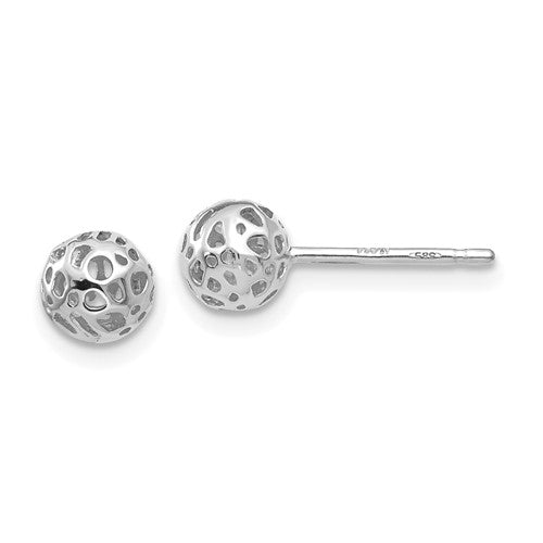 14k-white-gold-small-fancy-ball-post-earrings-SolomonJeweler-Wichita-KS-CustomJewelry