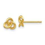 14k-polished-trinity-knot-post-earrings-SolomonJeweler-Wichita-KS-CustomJewelry