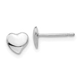14k-white-polished-heart-post-earrings-SolomonJeweler-Wichita-KS-CustomJewelry
