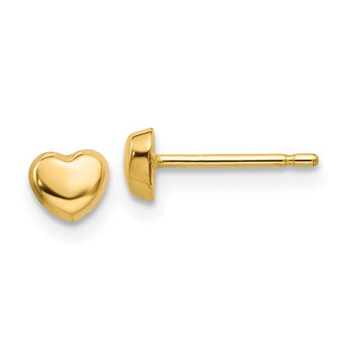 14k-polished-heart-post-earrings-SolomonJeweler-Wichita-KS-CustomJewelry