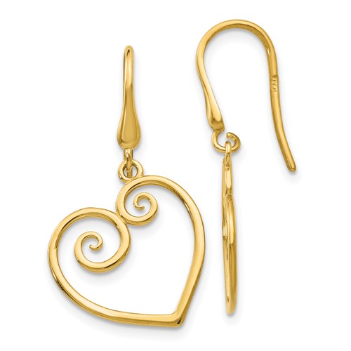 14k-yellow-gold-heart-dangle-shepherd-hook-earrings-SolomonJeweler-Wichita-KS-CustomJewelry