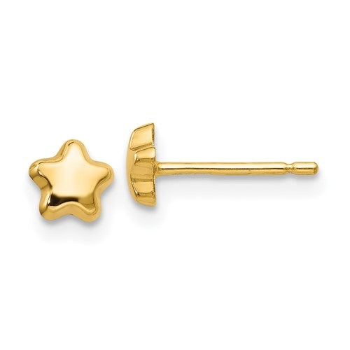 14k-polished-star-post-earrings-SolomonJeweler-Wichita-KS-CustomJewelry