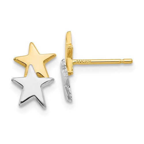14k-with-rhodium-polished-star-post-earrings-SolomonJeweler-Wichita-KS-CustomJewelry
