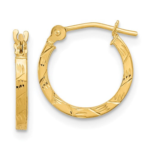 14k-polished-diamond-cut-1-5mm-square-tube-hoops-SolomonJeweler-Wichita-KS-CustomJewelry