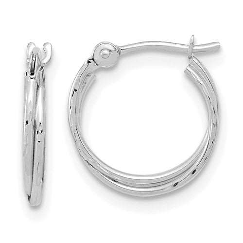 14k-white-gold-polished-diamond-cut-double-hoops-SolomonJeweler-Wichita-KS-CustomJewelry