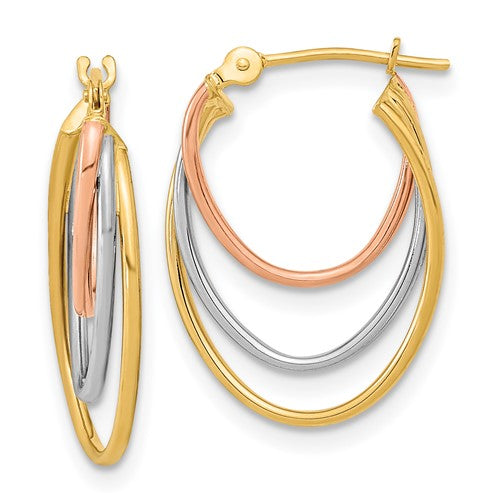 14k-tri-color-graduated-3-ring-hoops-SolomonJeweler-Wichita-KS-CustomJewelry