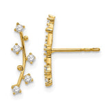 14k-polished-bar-cz-post-earrings-SolomonJeweler-Wichita-KS-CustomJewelry
