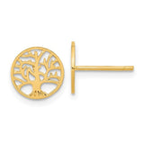 14k-round-tree-post-earrings-SolomonJeweler-Wichita-KS-CustomJewelry