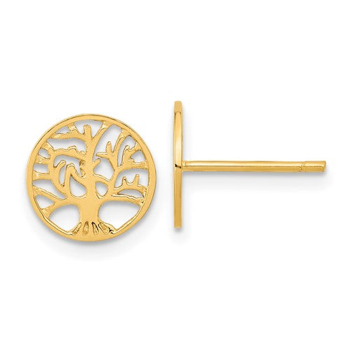 14k-round-tree-post-earrings-SolomonJeweler-Wichita-KS-CustomJewelry
