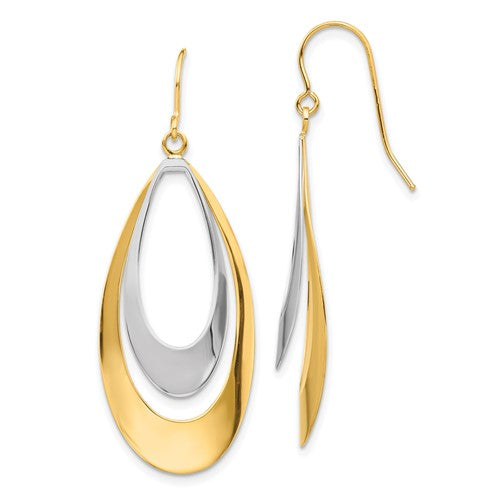 14k-two-tone-dangle-earrings-SolomonJeweler-Wichita-KS-CustomJewelry