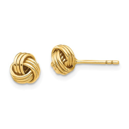 14k-love-knot-post-earring-SolomonJeweler-Wichita-KS-CustomJewelry