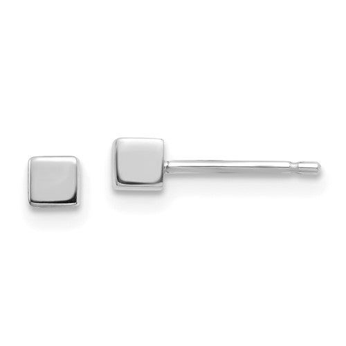 14k-white-gold-square-stud-earrings-SolomonJeweler-Wichita-KS-CustomJewelry