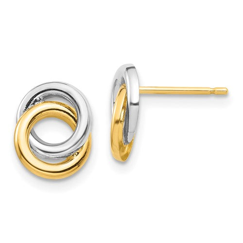 14k-white-rhodium-circles-post-earrings-SolomonJeweler-Wichita-KS-CustomJewelry