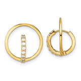 14k-yellow-gold-polished-cz-circle-huggie-hoop-earrings-SolomonJeweler-Wichita-KS-CustomJewelry