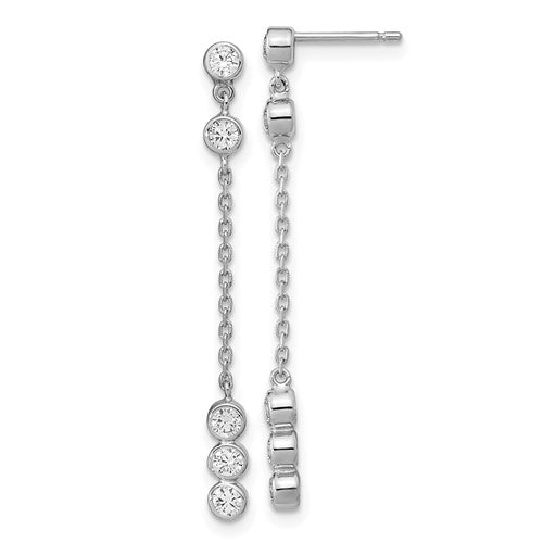 14k-white-gold-cz-chain-link-dangle-earrings-SolomonJeweler-Wichita-KS-CustomJewelry
