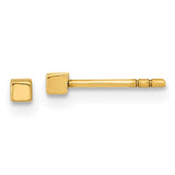 14k-polished-cube-post-earrings-SolomonJeweler-Wichita-KS-CustomJewelry