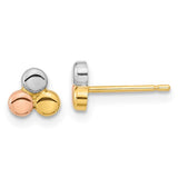 14k-tri-color-circle-post-earrings-SolomonJeweler-Wichita-KS-CustomJewelry