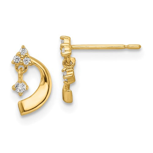 14k-cz-post-earrings-SolomonJeweler-Wichita-KS-CustomJewelry